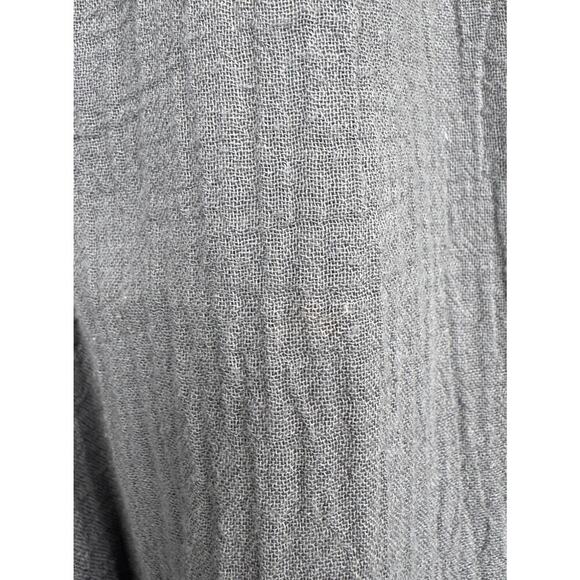 ATELIERS FRANCAIS DE CONFECTION Size TU Gray Gauze Asymmetrical Skirt Boho READ - Picture 12 of 16